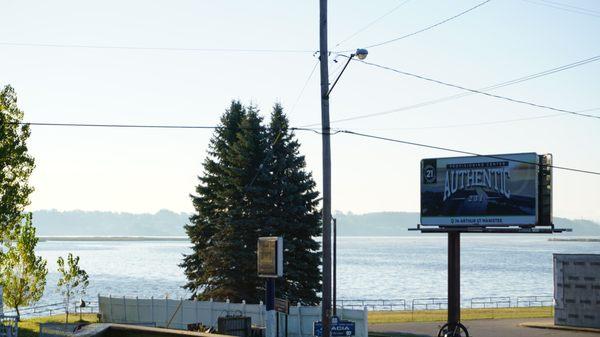 Have you seen our billboard located on US 31, just after the S.S. City of Milwaukee? We do every day, since it's just across the street!