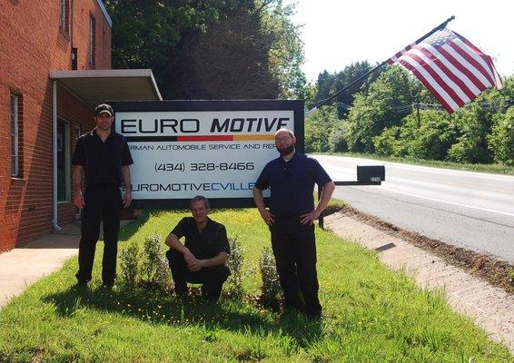 Euromotive is owner-operated by these three guys with 55+ years in the industry