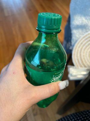 The expiration date on the bottle.