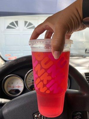 Strawberry Dragonfruit Dunkin' Refresher