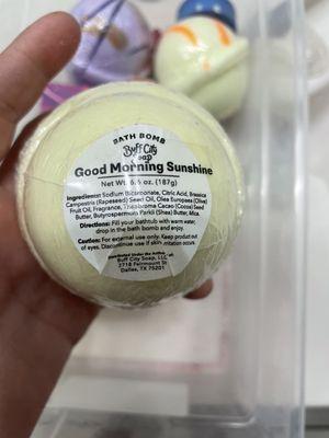 Good morning sunshine bath bomb