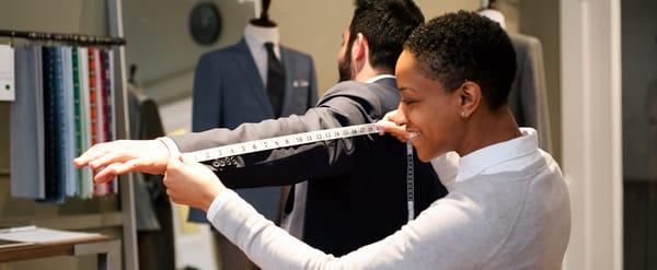 Have a Blank Label Menswear Specialist measure you for your best fitting suit yet.