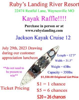 Kayak Raffle