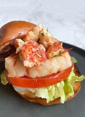 Restaurant week lobster & shrimp burger ($21)