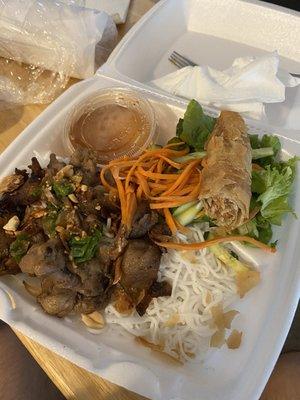 Grilled pork vermicelli