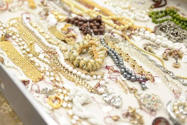 Gold, silver, costume, vintage, precious and semi-precious gems!