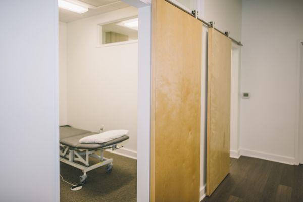 Private treatment rooms