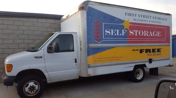 First Street Storage Moving Truck Available