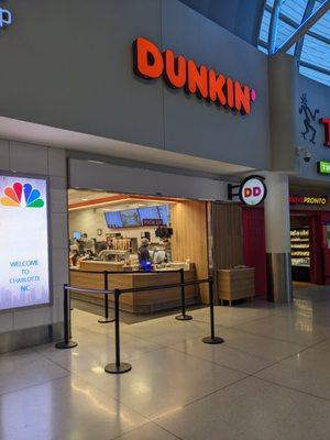 Dunkin in the atrium at CLT