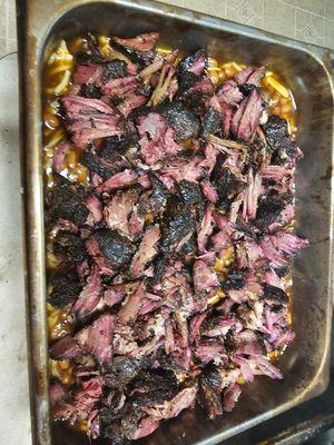 Brisket burnt ends baked beans