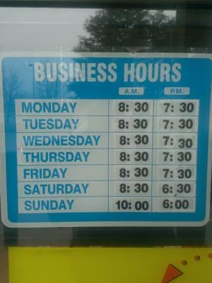 Business hours