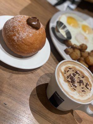 Nutella Sourdough Donut Tiramisu Latte