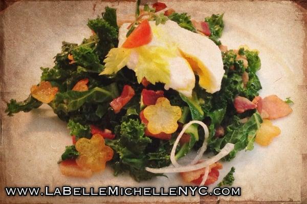 Kale Salade Lyonnaise