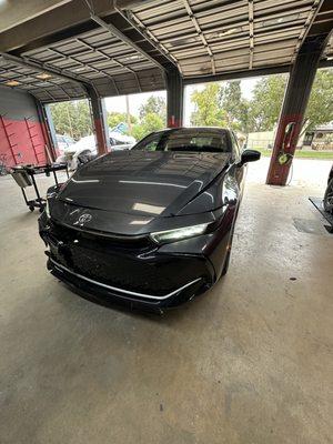 23 Toyota Crown in for repairs