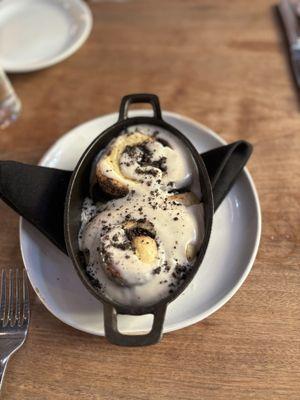 Cookies and Cream Cinnamon Rolls