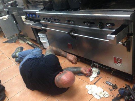 I repair: ovens, gas or electric- fryers, coolers, freezers, ice machines, walk in, and every piece of commercial equipment you have.