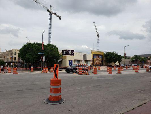 Between the giant Crain's is the goodwill in San Antonio Texas. This area is experiencing a revitalization.