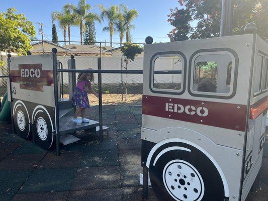 Garbage truck play structure