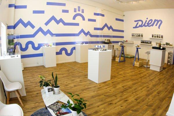 The interior of Diem Cannabis dispensary in Salem, Oregon!