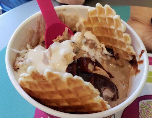 Fro-yo concoction at Menchies Homestead