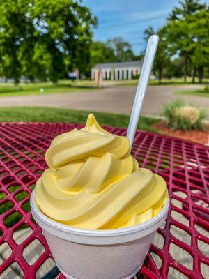 Medium: Pineapple and mango soft serve