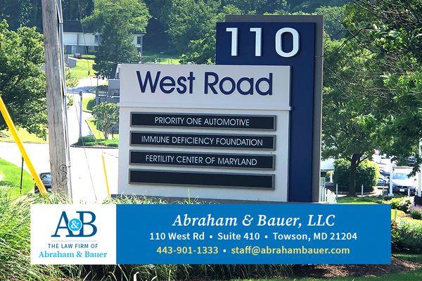 Find The Law Firm of Abraham & Bauer in Towson, MD