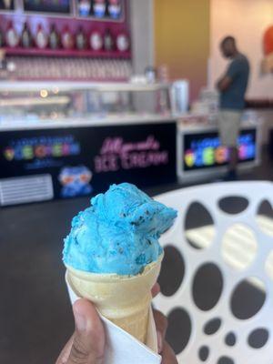 Blue panda ice cream