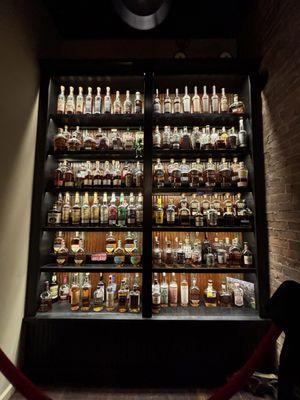 whiskey selection