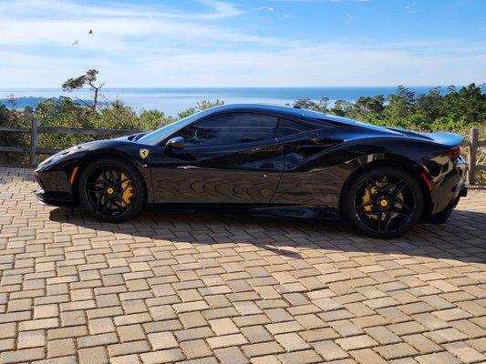 Powder Coated Gloss Black Wheels .