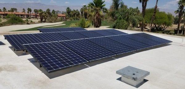 After countless solar installations like this one, we have become a top solar contractor! - Hot Purple Energy, Palm Springs, California