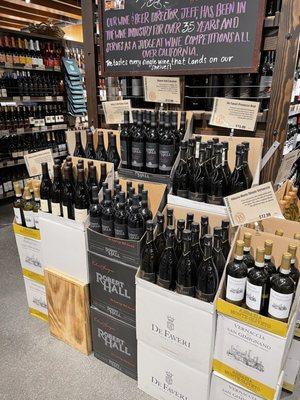 Wine section