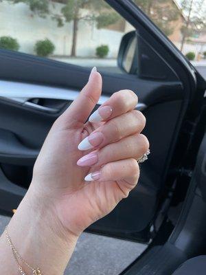 Fill & change - French tip + solid color