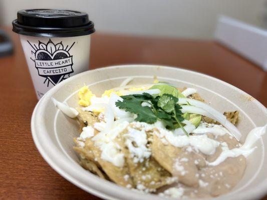 Oaxacan Mocha and Chilaquiles