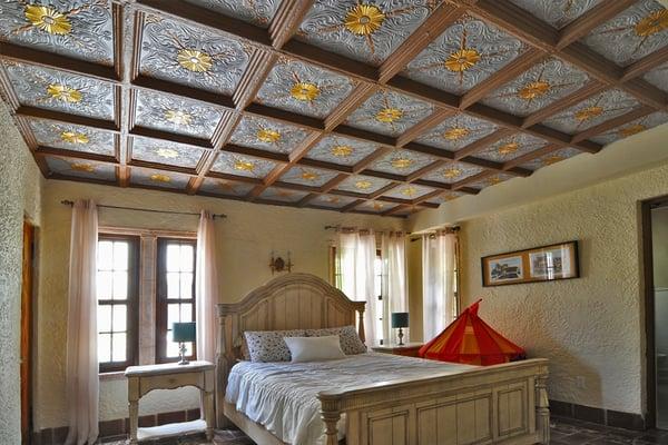 Bedroom ceiling in a spanish villa, Coral Gables, Florida.