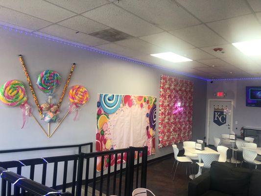 Birthday party room