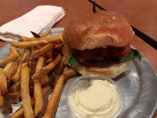 Nashville hot chicken sandwich