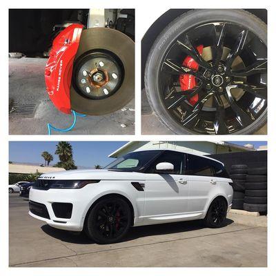 Gloss Black Wheels with Custom Red Calipers