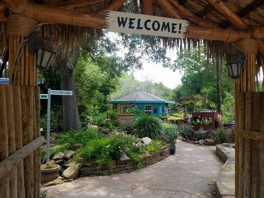 Entry way to our tranquil garden oasis