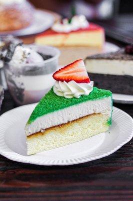 lychee green tea cheesecake