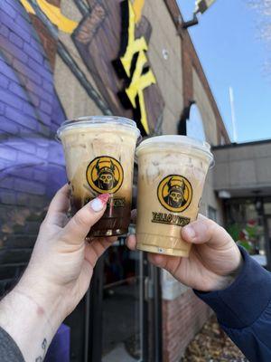 Gingerbread cold brew and cannoli cold brew