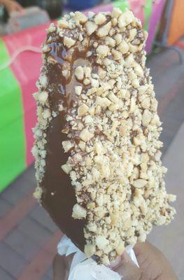 Chocolate Covered Cheesecake on a stick. $5