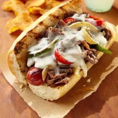 Philly Cheesesteak Hotdogs