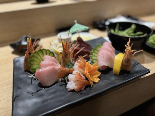 Beautiful hamachi & ami ebe display