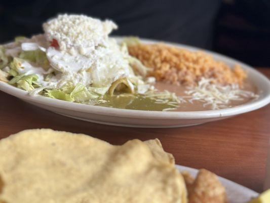 Chicken Enchiladas verde