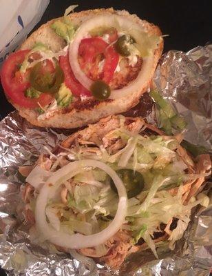 Chicken torta for $4.50 (May 2017)