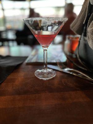 Cranberry lemon drop martini