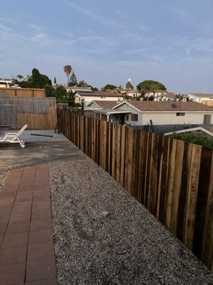 Completed fence.