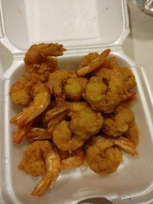 Medium fried shrimp