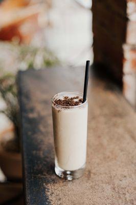 Frozen Irish Coffee // st. rémy brandy, tullamore dew irish whiskey, grind espresso liqueur, crème de cacao, marak's milk, vanilla