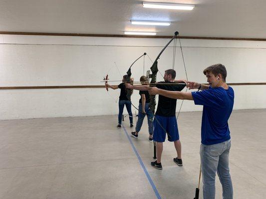 fun at the archery range